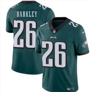 Womens-Eagles #26 Saquon Barkley Green Vapor Limited Stitched Jersey